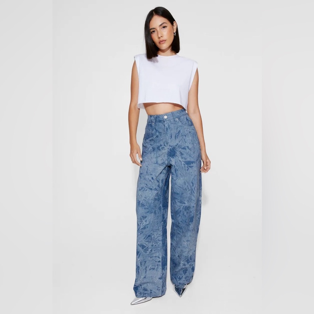 Nasty Gal Shimmer Jeans